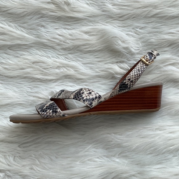 Cole Haan | Snake Print Wedge Sandals